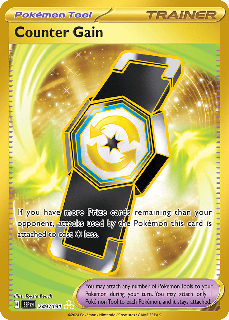 Carta Pokémon Counter Gain 249