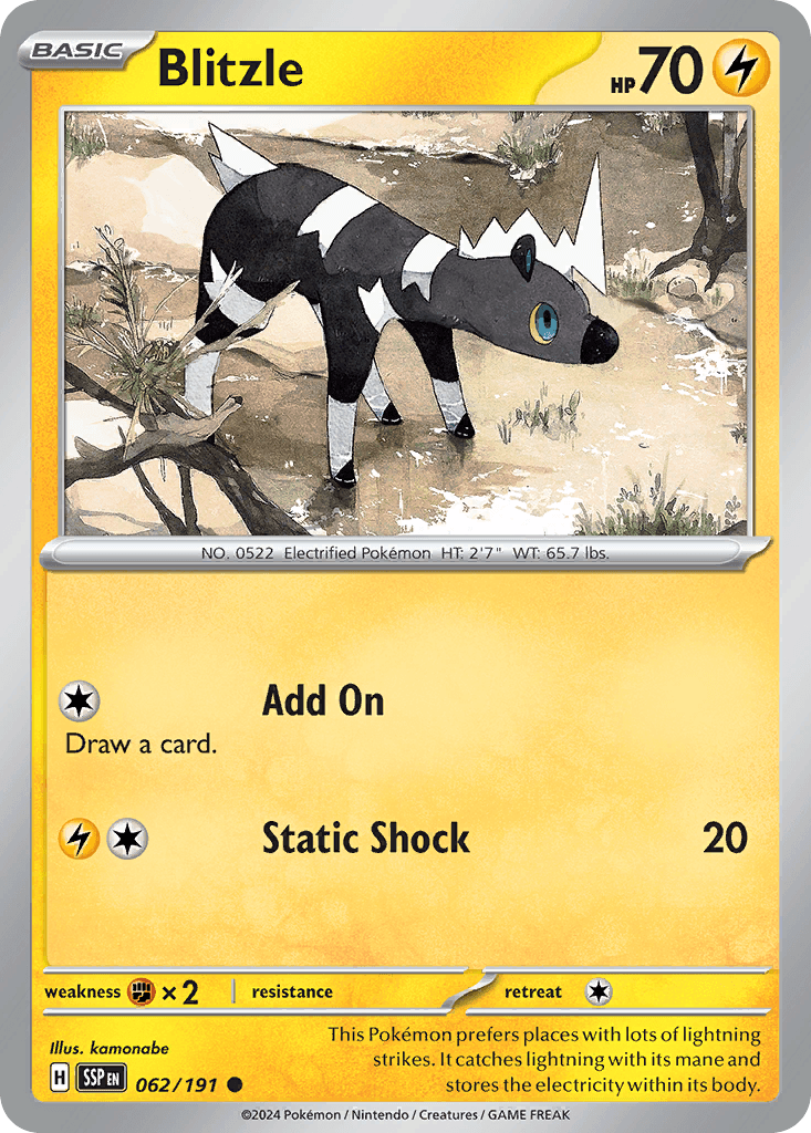 Carta Pokémon Blitzle
