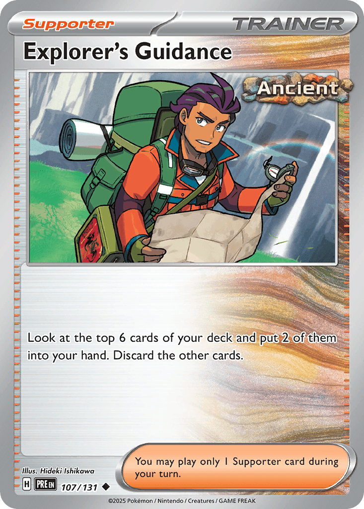 Carta Pokémon Explorer's Guidance 107
