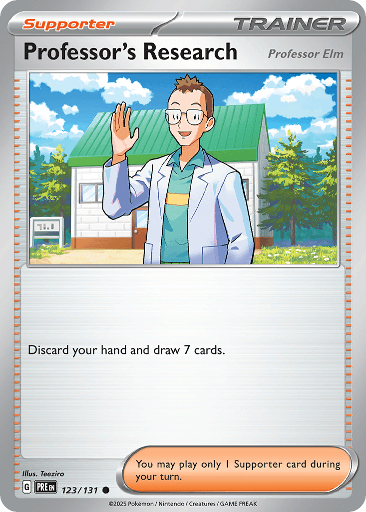 Carta Pokémon Professor's Research 123