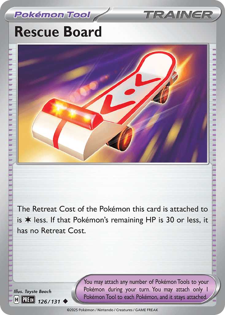 Carta Pokémon Rescue Board 126 de Prismatic Evolutions