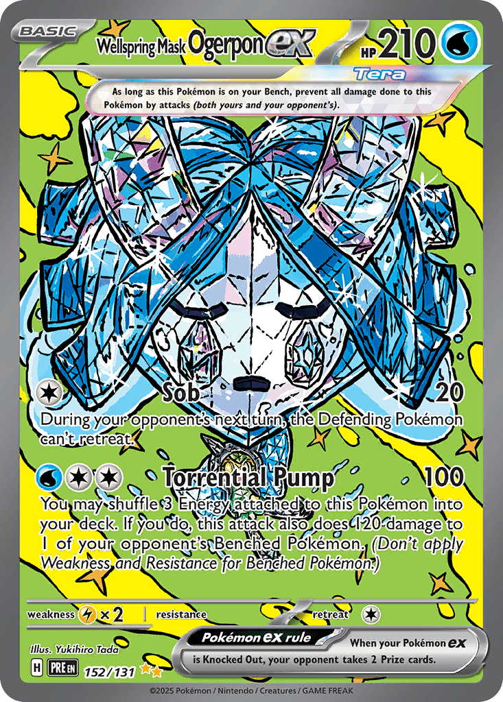Carta Pokémon Wellspring Mask Ogerpon ex 152