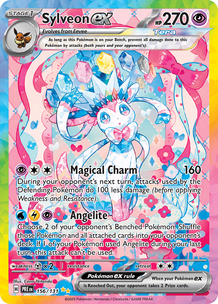 Carta Pokémon Sylveon ex 156