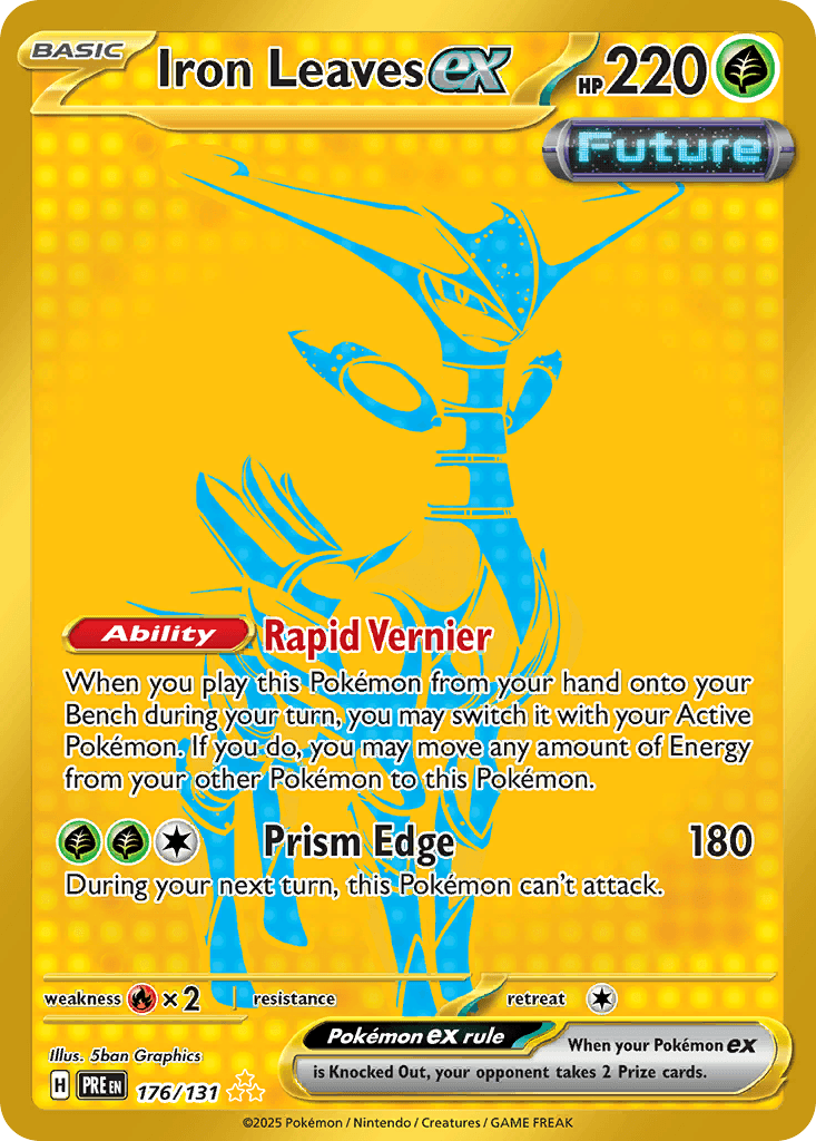 Carta Pokémon Iron Leaves ex 176