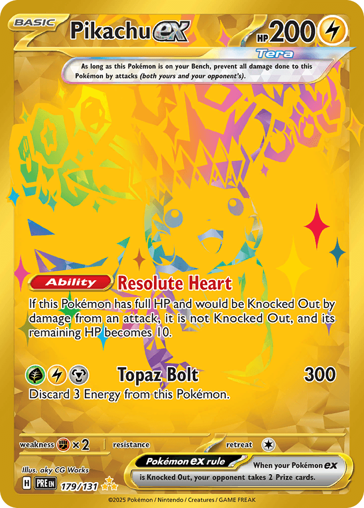 Carta Pokémon Pikachu ex