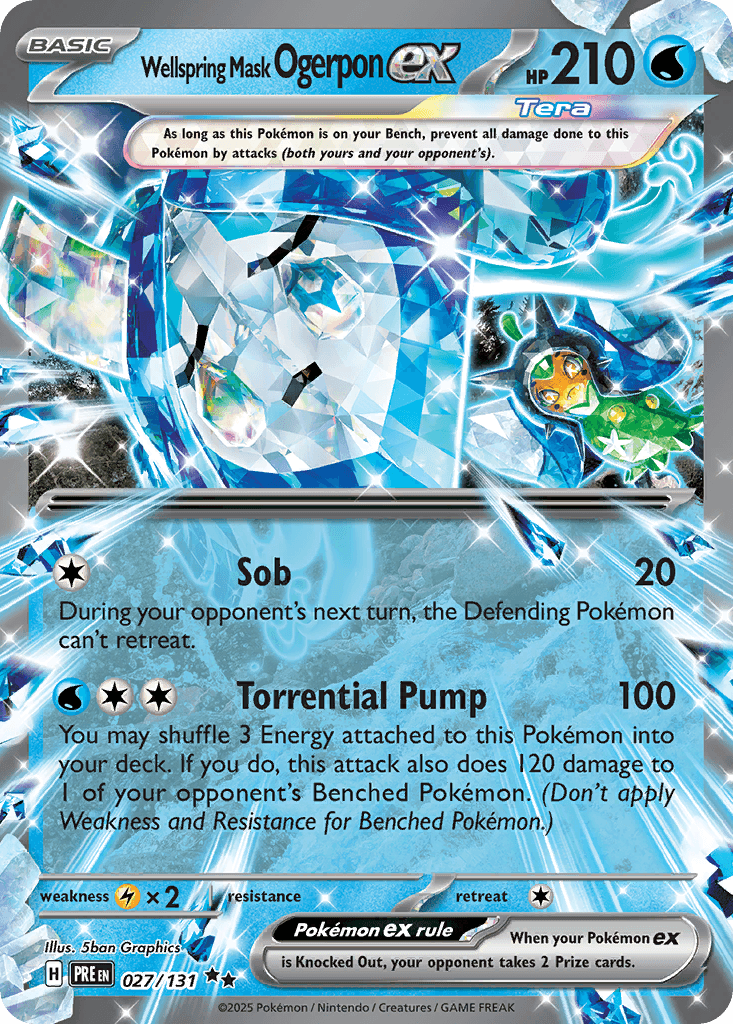 Carta Pokémon Wellspring Mask Ogerpon ex 27