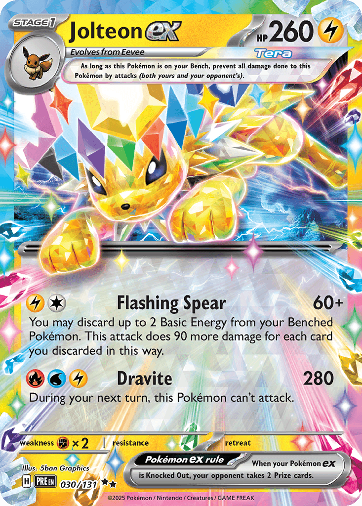 Carta Pokémon Jolteon ex 30