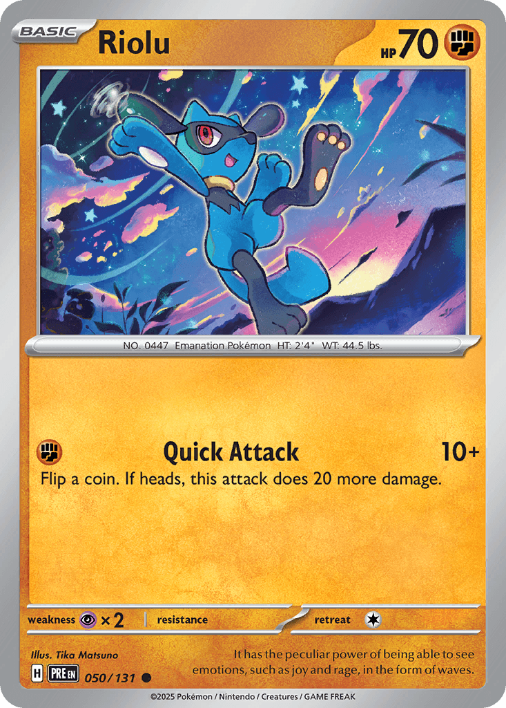 Carta Pokémon Riolu 50