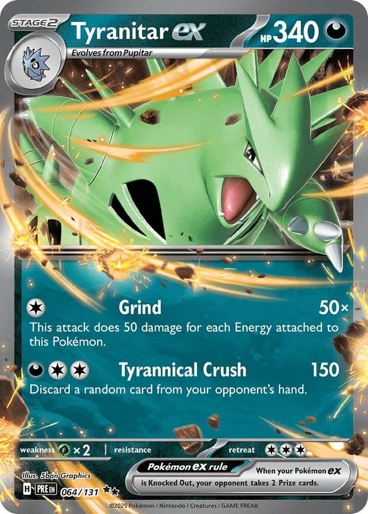 Carta Pokémon Tyranitar ex