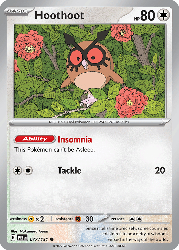 Carta Pokémon Hoothoot