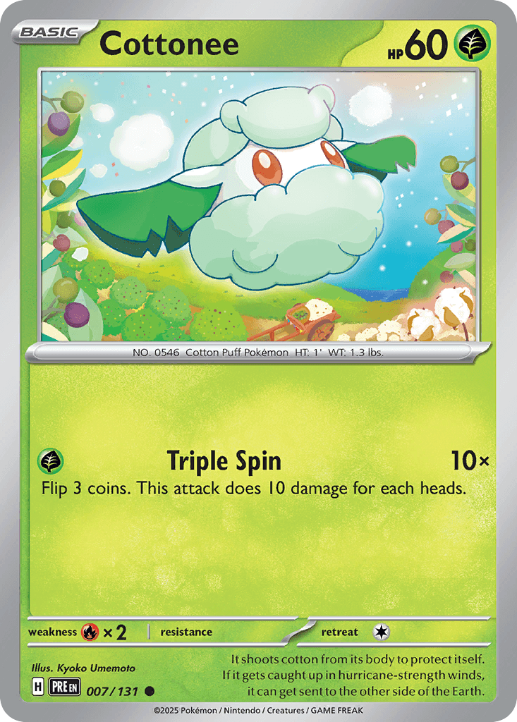 Carta Pokémon Cottonee 7