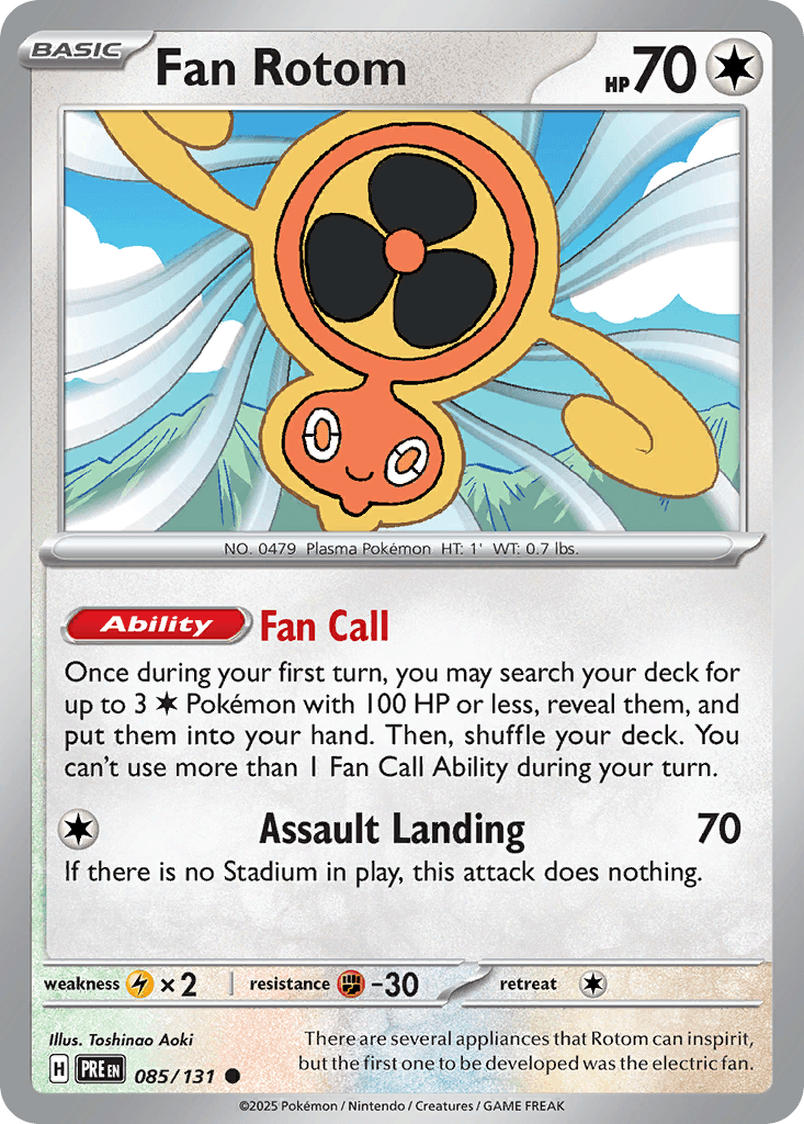 Carta Pokémon Fan Rotom 85