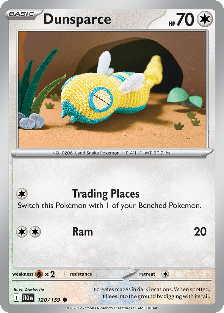 Carta Pokémon Dunsparce
