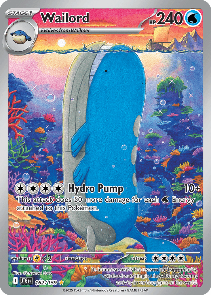 Carta Pokémon Wailord 162