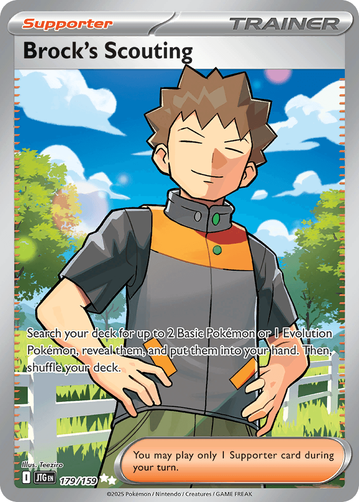 Carta Pokémon Brock's Scouting 179