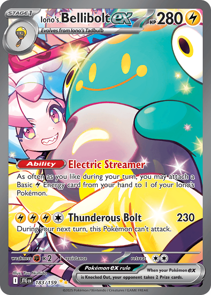 Carta Pokémon Iono's Bellibolt ex 183