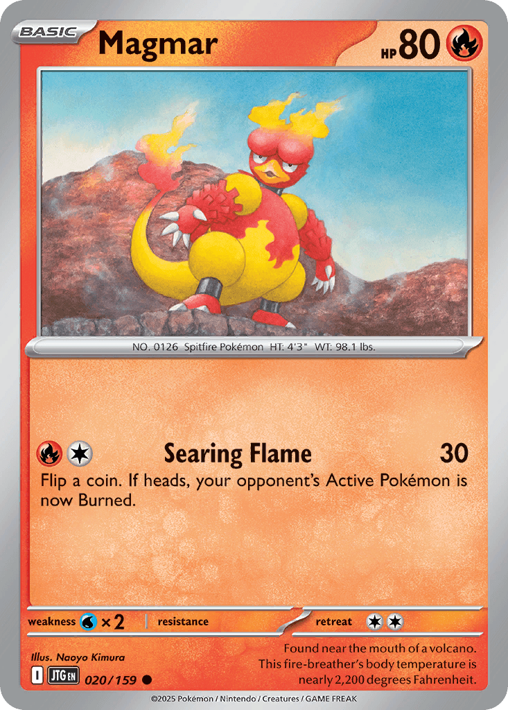 Carta Pokémon Magmar