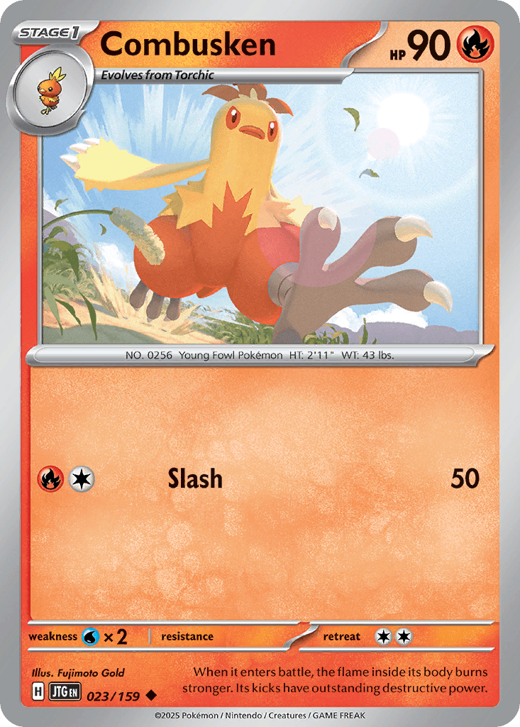 Carta Pokémon Combusken 23