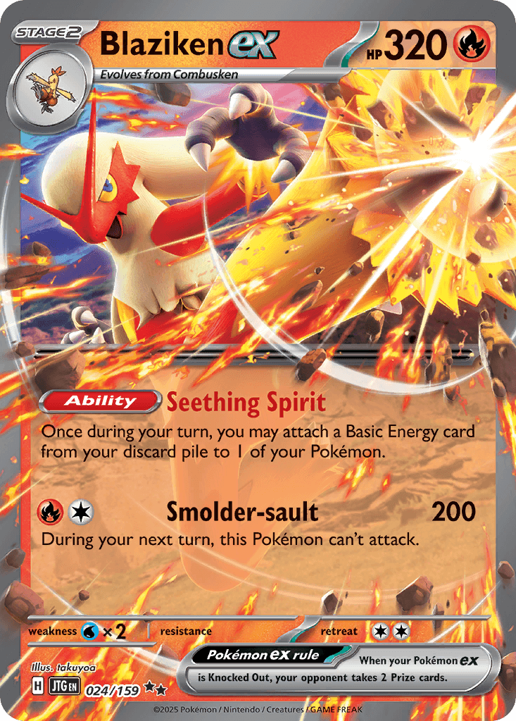 Carta Pokémon Blaziken ex 24