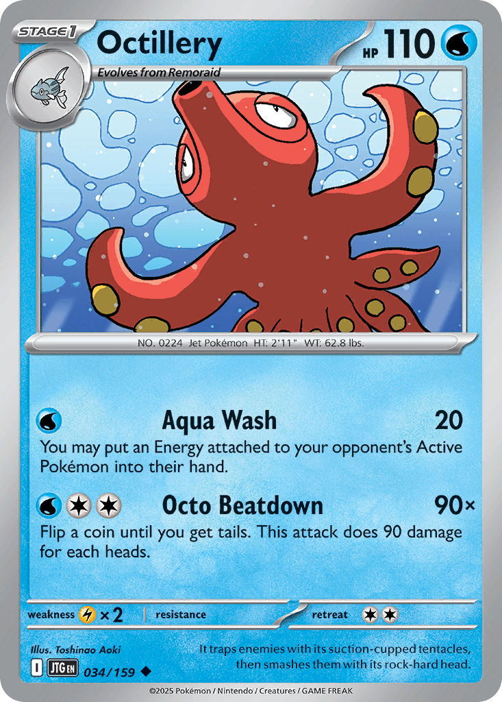 Carta Pokémon Octillery 34