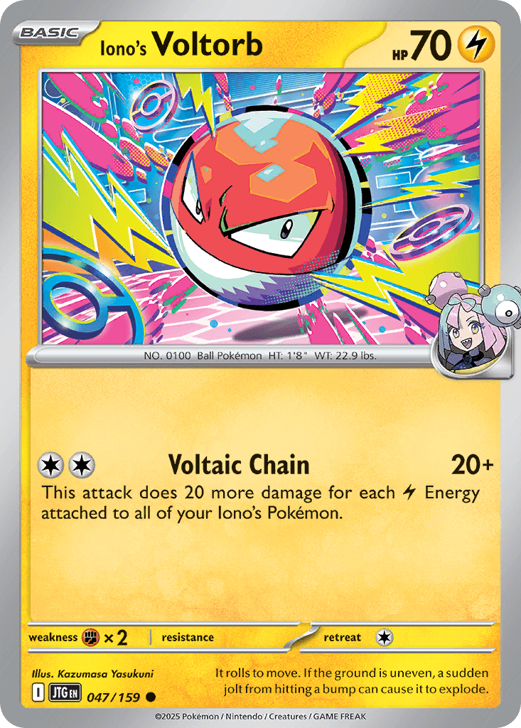 Carta Pokémon Iono's Voltorb