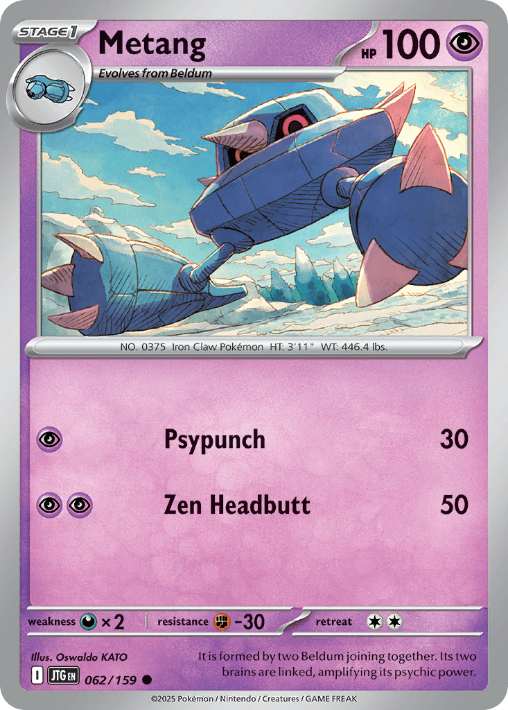 Carta Pokémon Metang 62