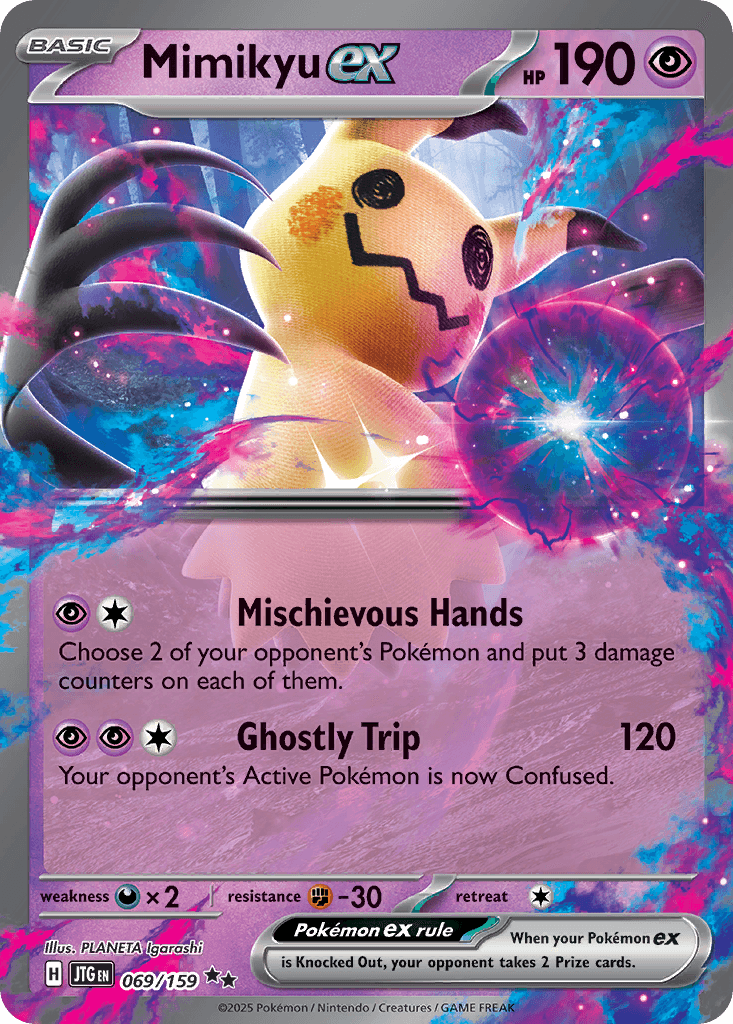 Carta Pokémon Mimikyu ex 69