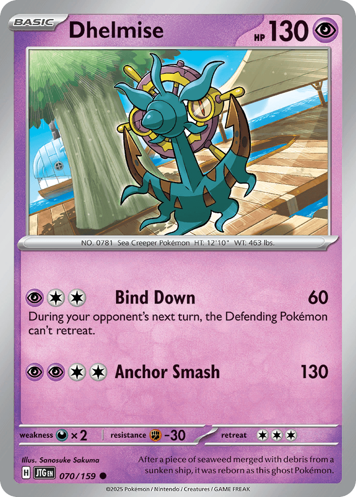 Carta Pokémon Dhelmise