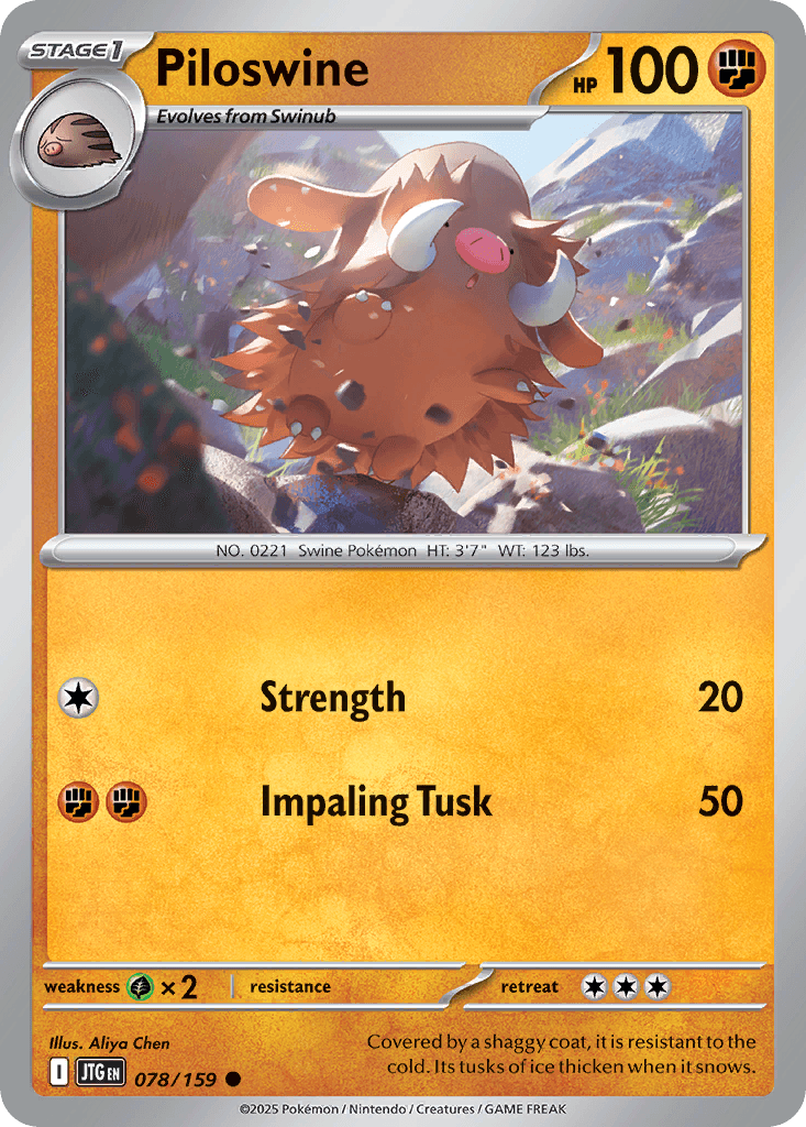 Carta Pokémon Piloswine 78