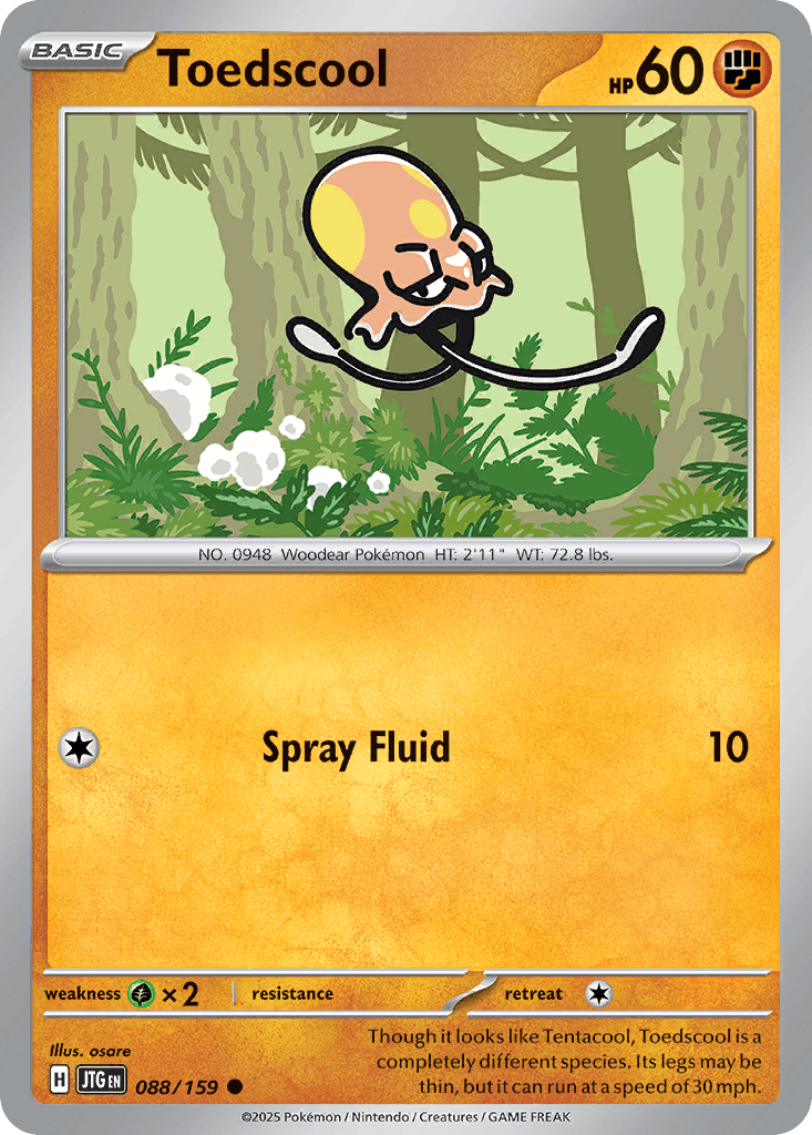 Carta Pokémon Toedscool