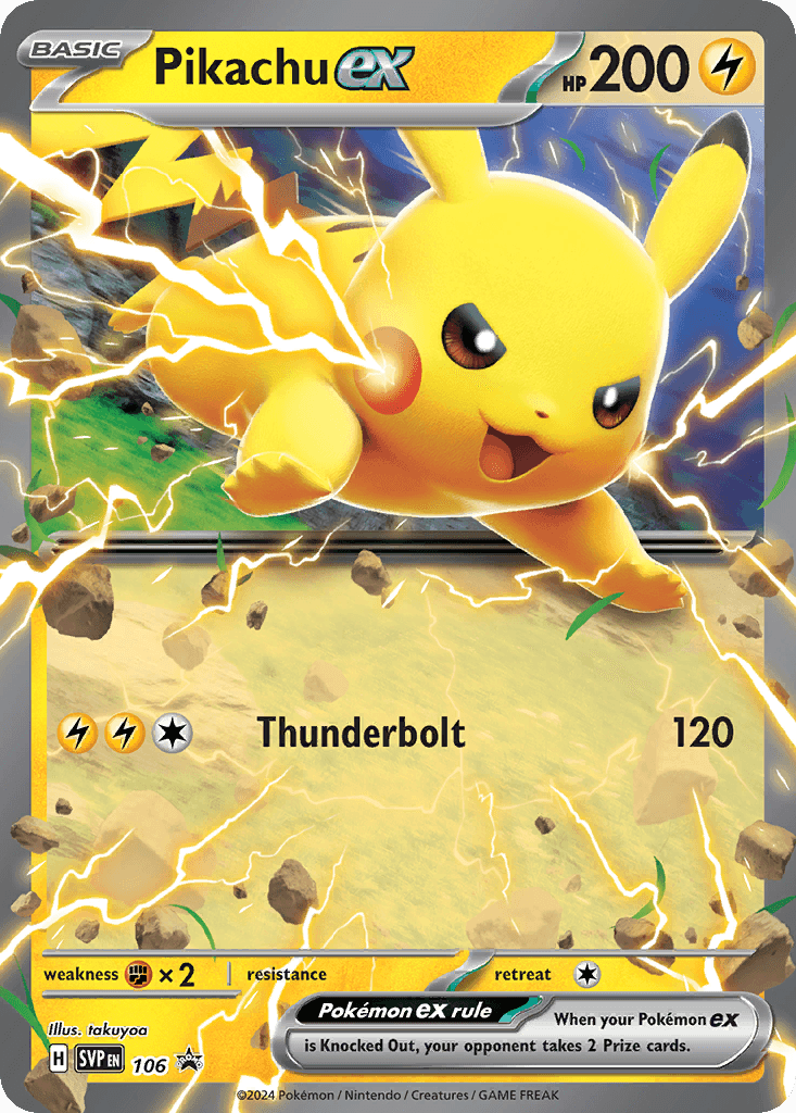 Carta Pokémon Pikachu ex
