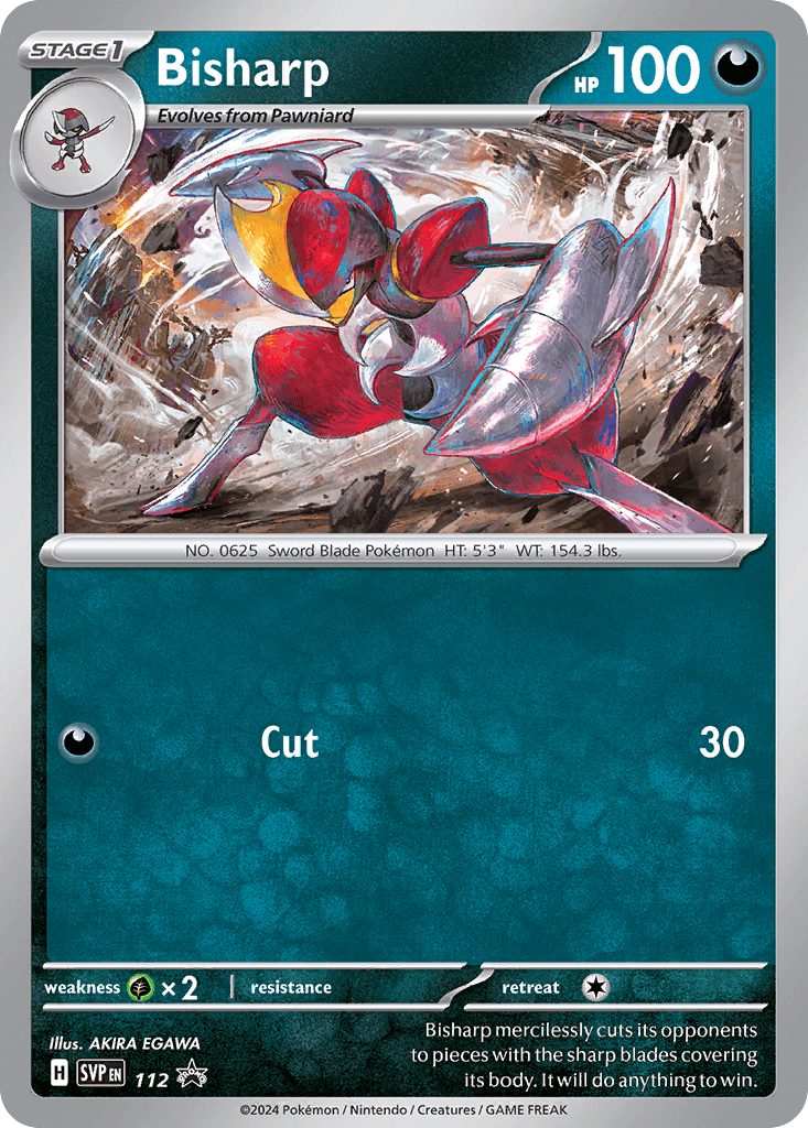Carta Pokémon Bisharp 112