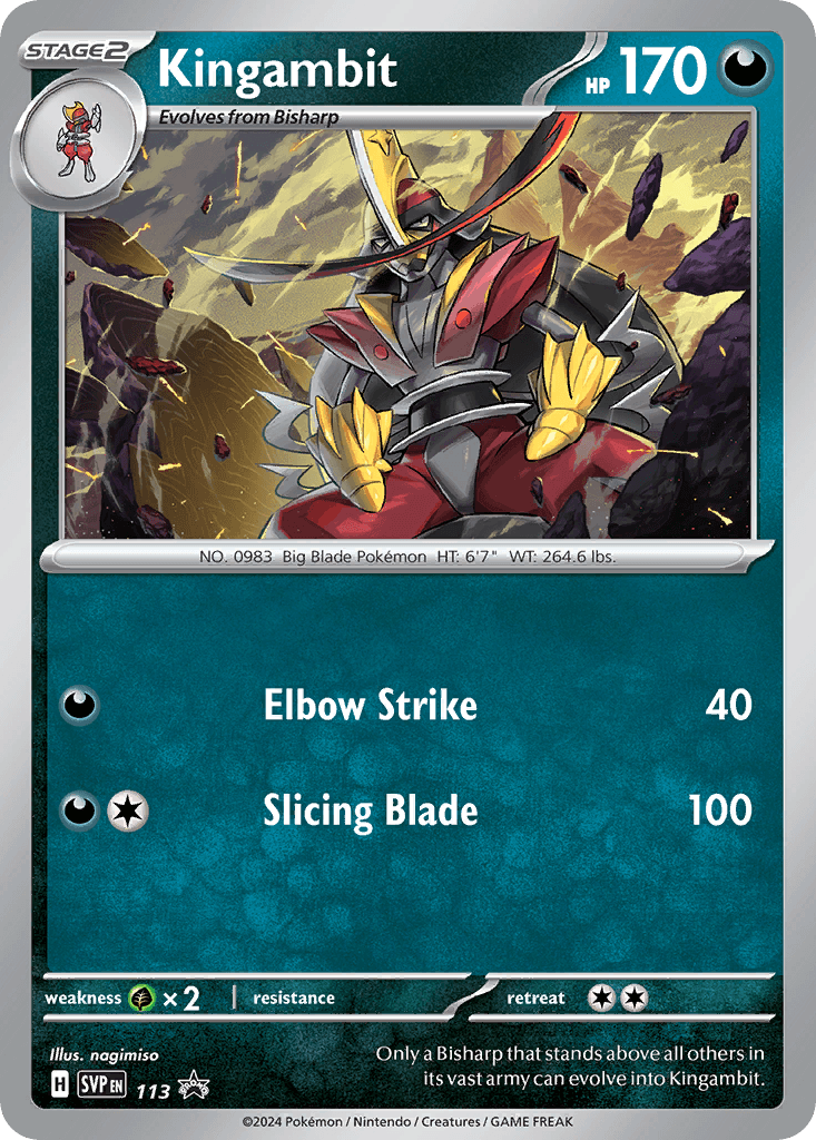 Carta Pokémon Kingambit