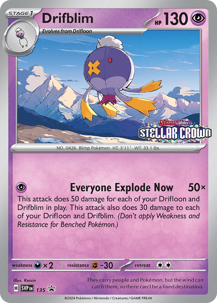 Carta Pokémon Drifblim
