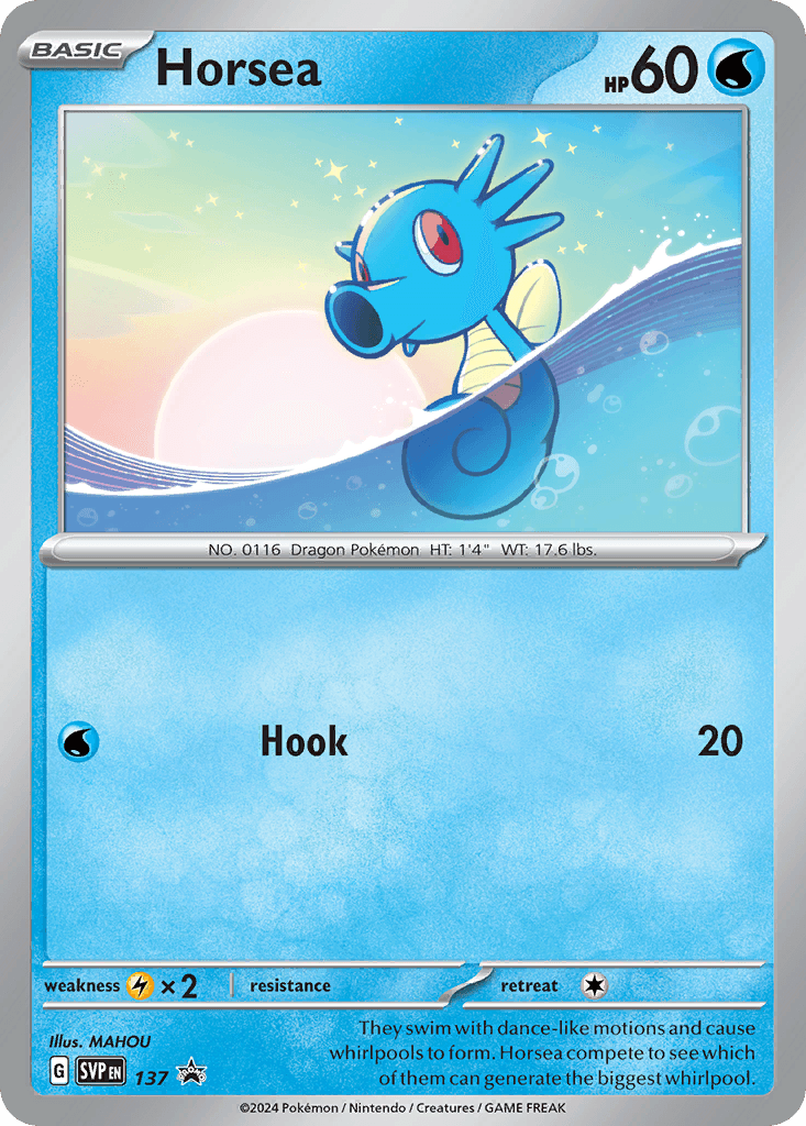 Carta Pokémon Horsea 137