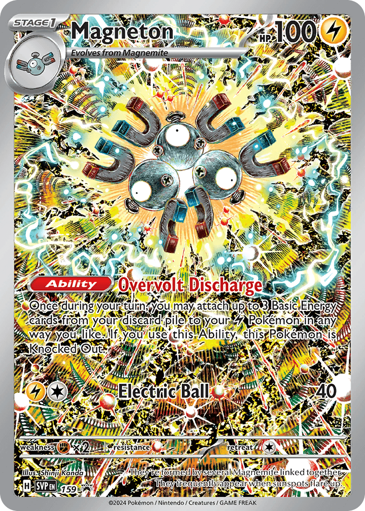 Carta Pokémon Magneton 159