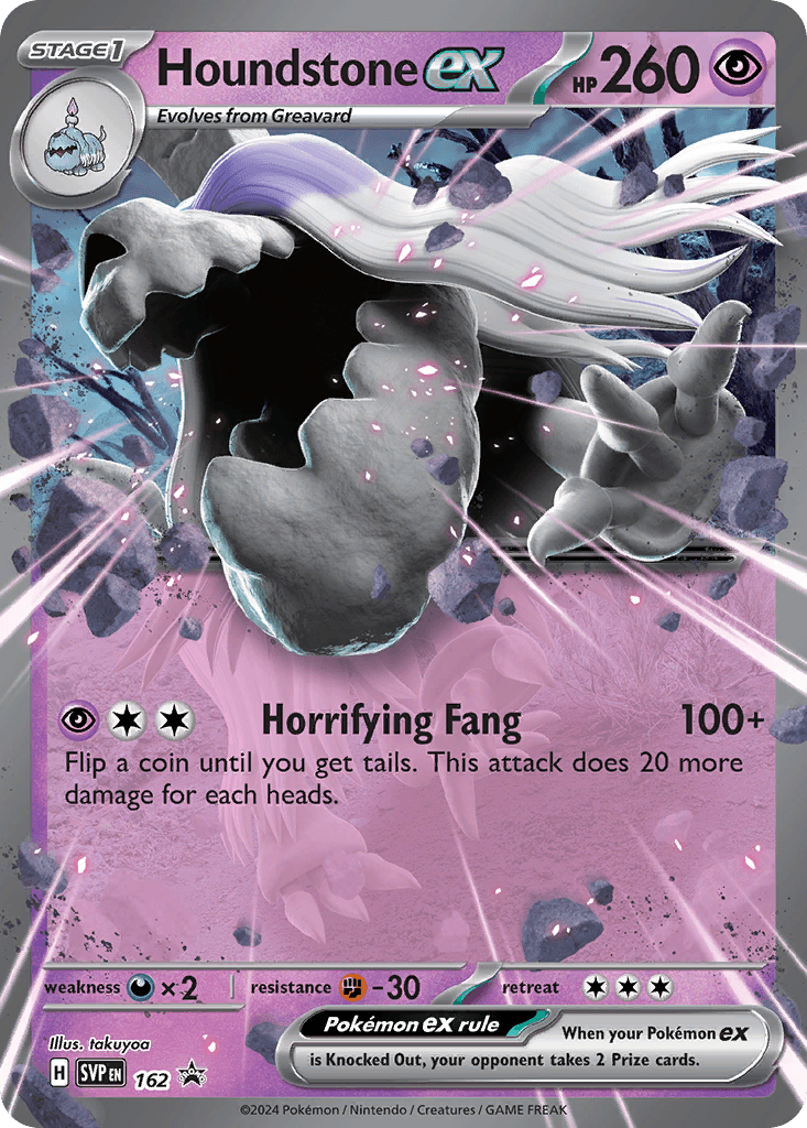 Carta Pokémon Houndstone ex