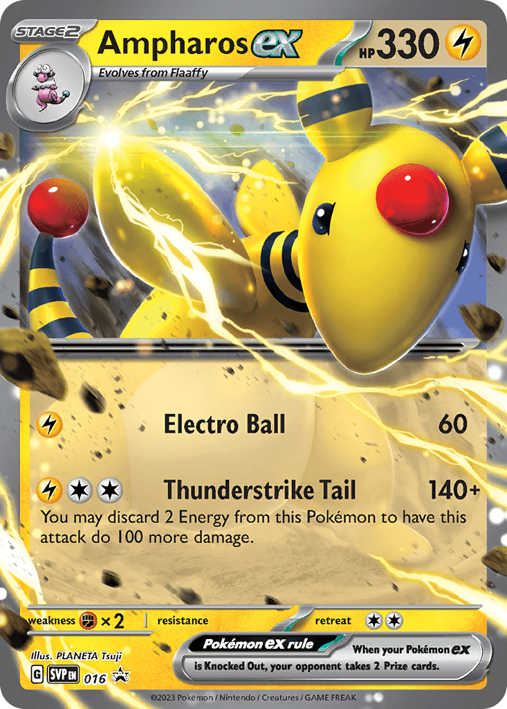 Carta Pokémon Ampharos ex 16