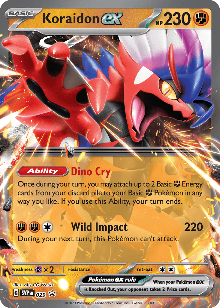 Carta Pokémon Koraidon ex 29
