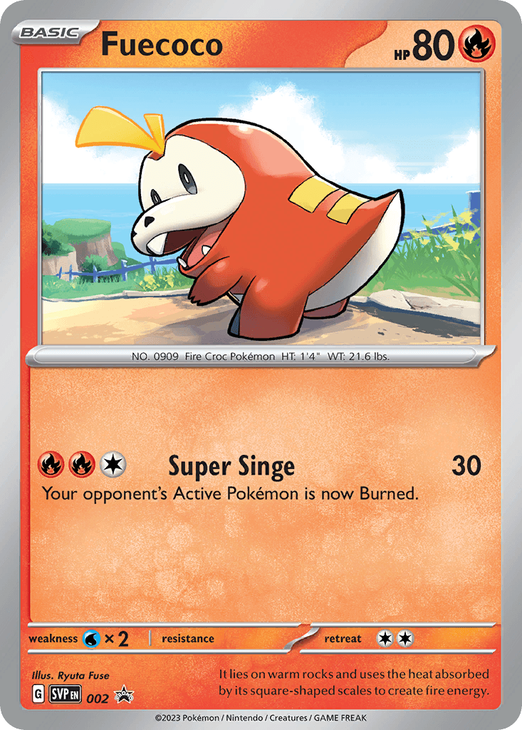 Carta Pokémon Fuecoco 2