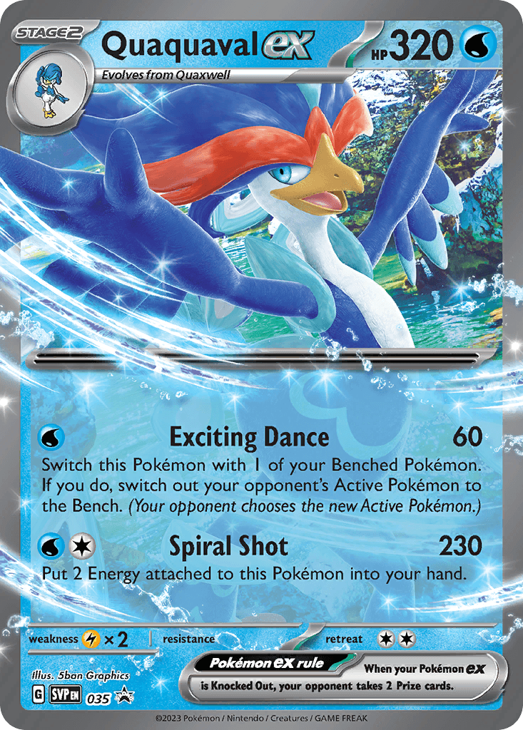 Carta Pokémon Quaquaval ex 35