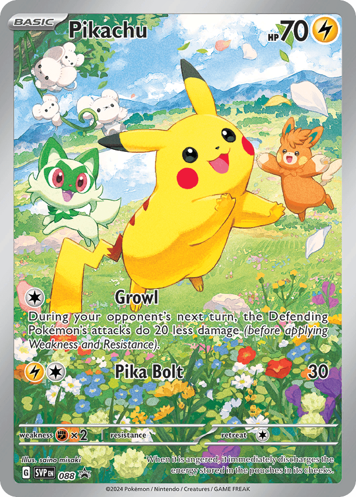 Carta Pokémon Pikachu