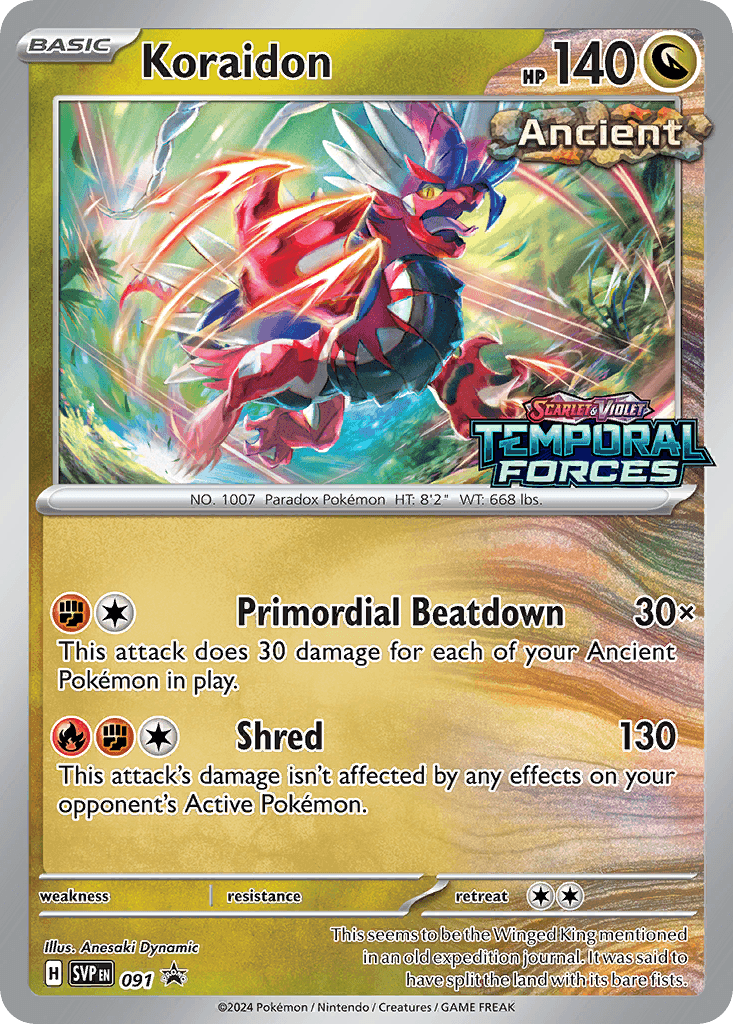 Carta Pokémon Koraidon 91