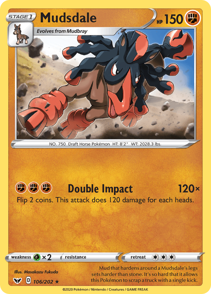 Carta Pokémon Mudsdale 106
