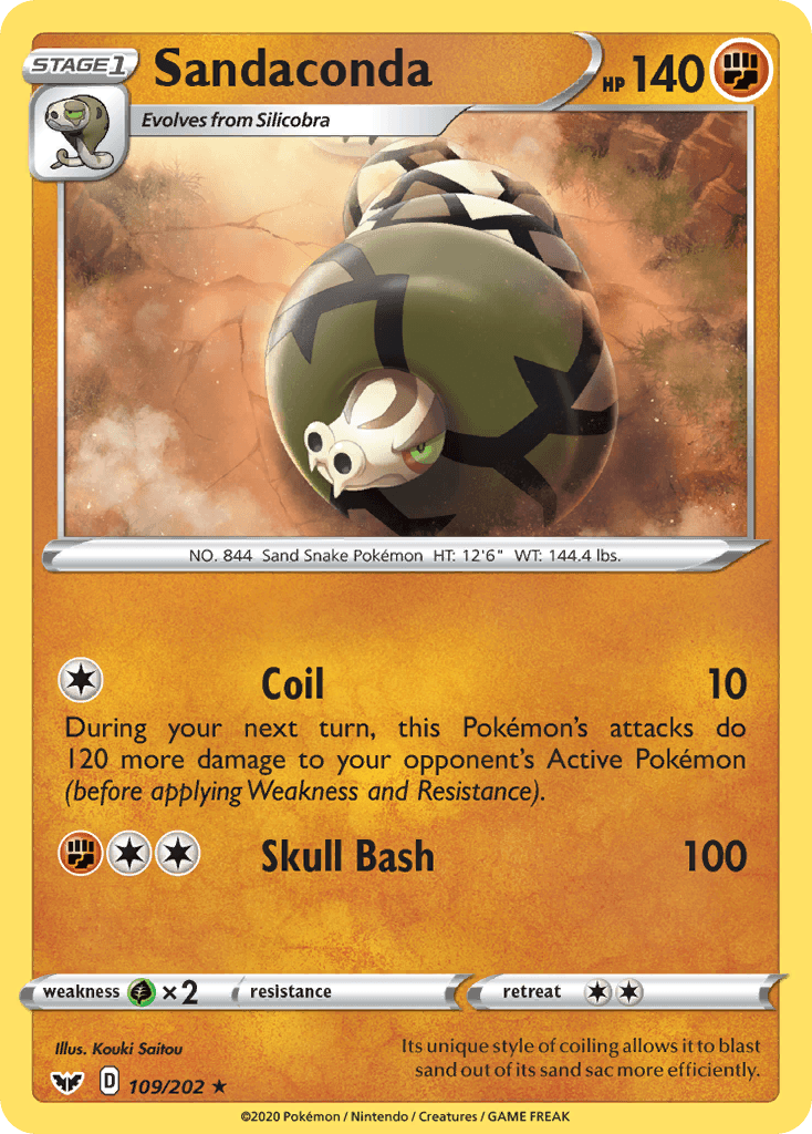 Carta Pokémon Sandaconda 109
