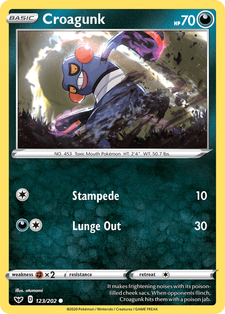 Carta Pokémon Croagunk