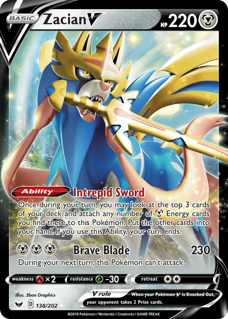 Carta Pokémon Zacian V 138