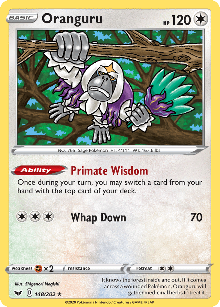 Carta Pokémon Oranguru 148