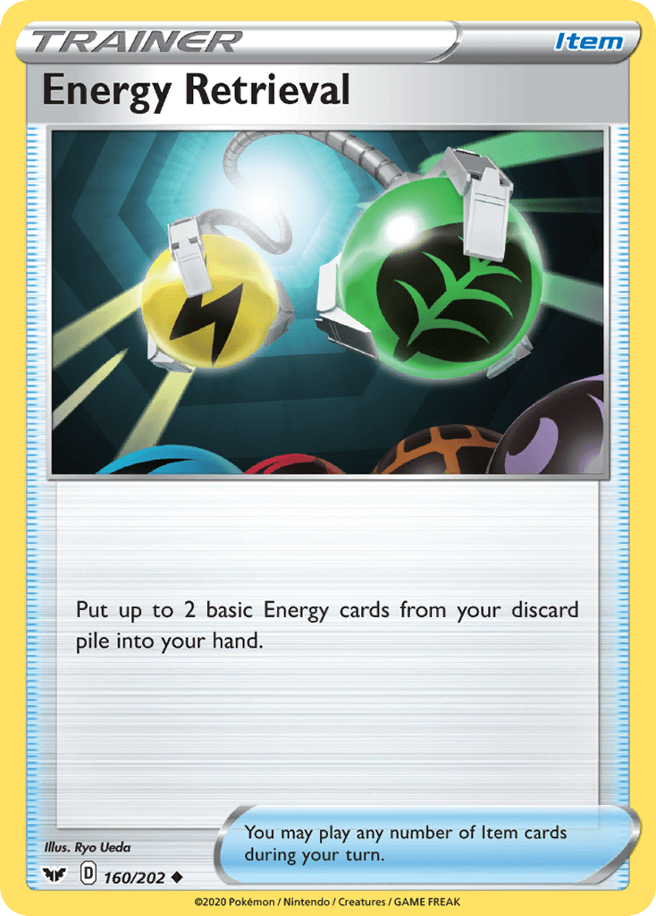 Carta Pokémon Energy Retrieval 160 de Sword & Shield