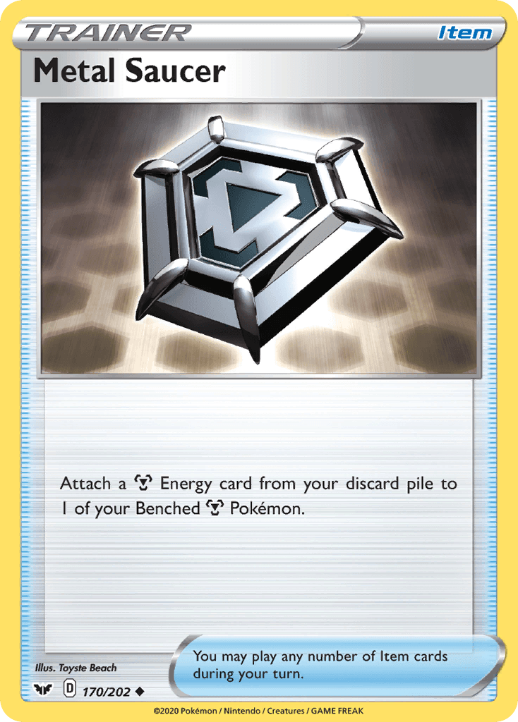Carta Pokémon Metal Saucer 170 de Sword & Shield